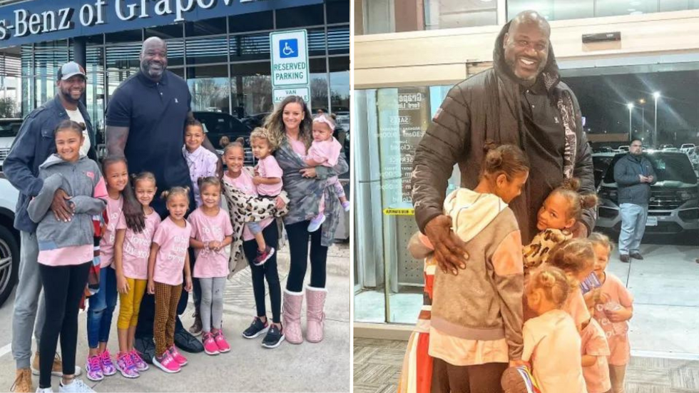 Shaq Finds Out One Big Family Was Growing Out of Their 12-Person Van - So He Did Something Unbelievable