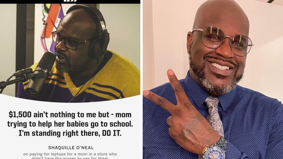 Shaq Surprises Struggling Mom Who Couldn't Afford School Supplies For Kids