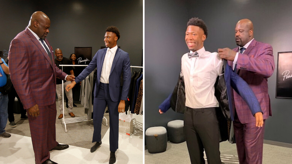 Dejected Teen NBA Prospect Can't Find Prom Outfit - So Shaq Does Something Amazing