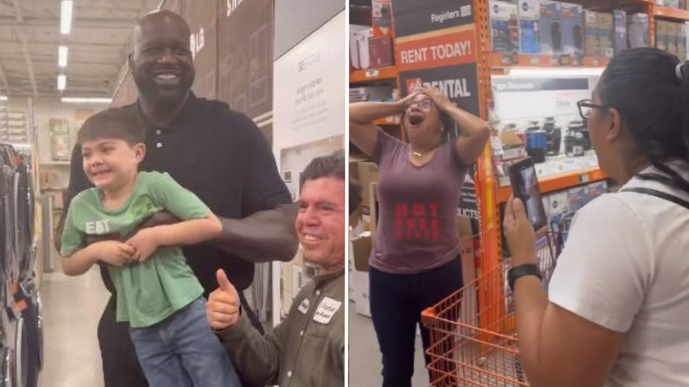 Family Runs Into Shaquille ONeal at Home Depot - He Buys Them a Washer and Dryer After One Conversation