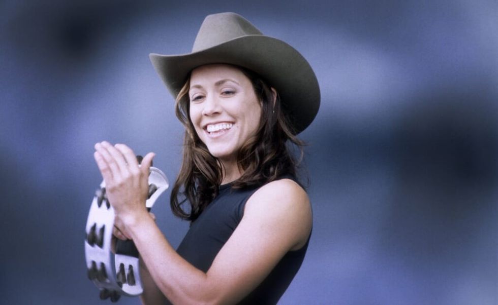 Sheryl Crow in Torhout/Werchter Festival, Torhout, Belgium, 5th July 1997.