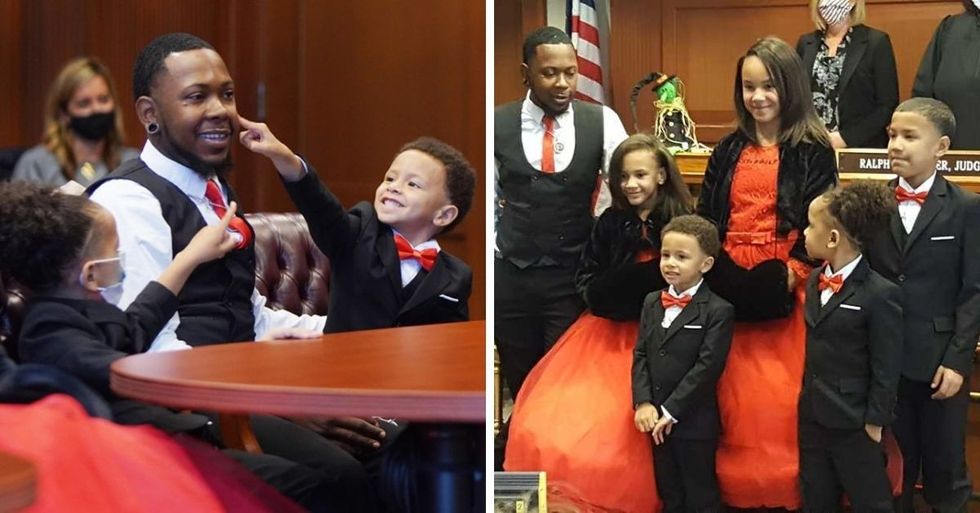 Single Dad Adopts Five Siblings Because He Couldn't Bear To See Them Separated