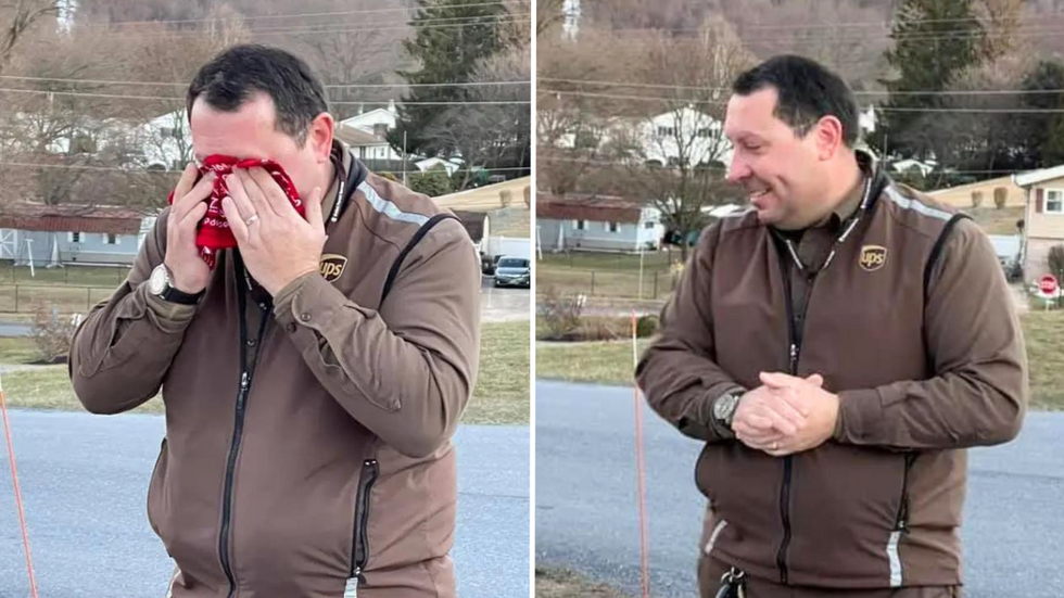 Residents of a Small Town Trick UPS Driver - What He Found Overwhelmed Him to Tears