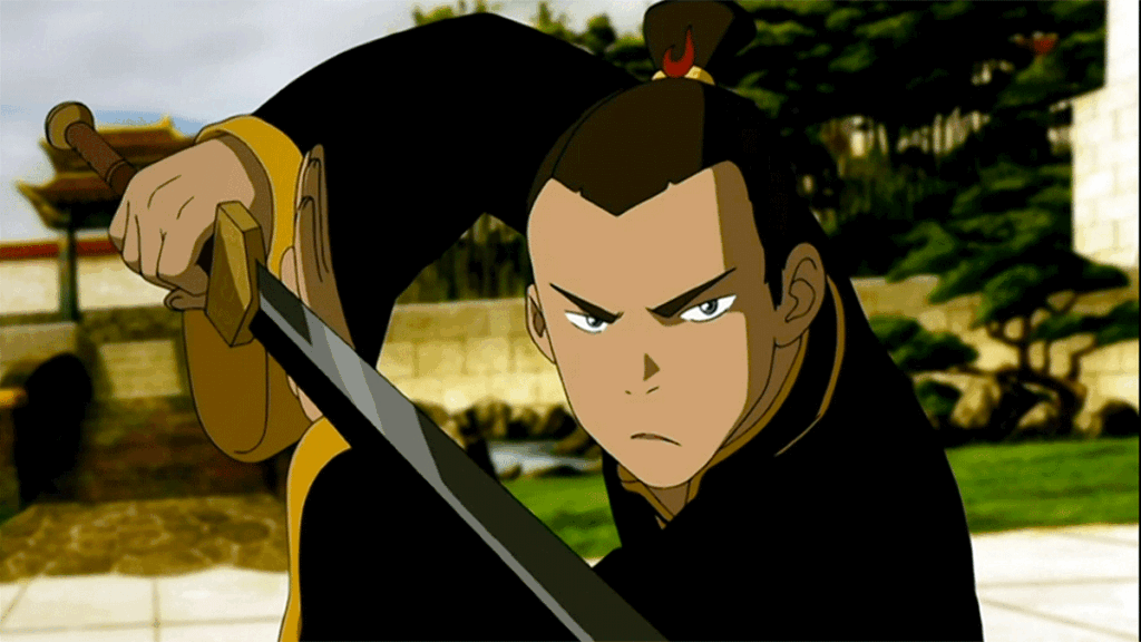 Sokka faces Master Piandao in the episode 