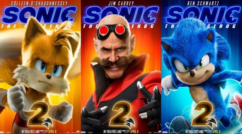 Sonic the hedgehog 2 character posters 1024x567