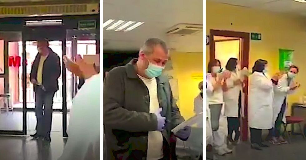 Taxi Driver Who Has Been Giving People Free Rides To Hospital Brought To Tears By Medical Staff