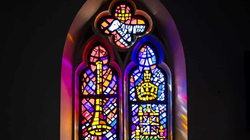 stained glass window