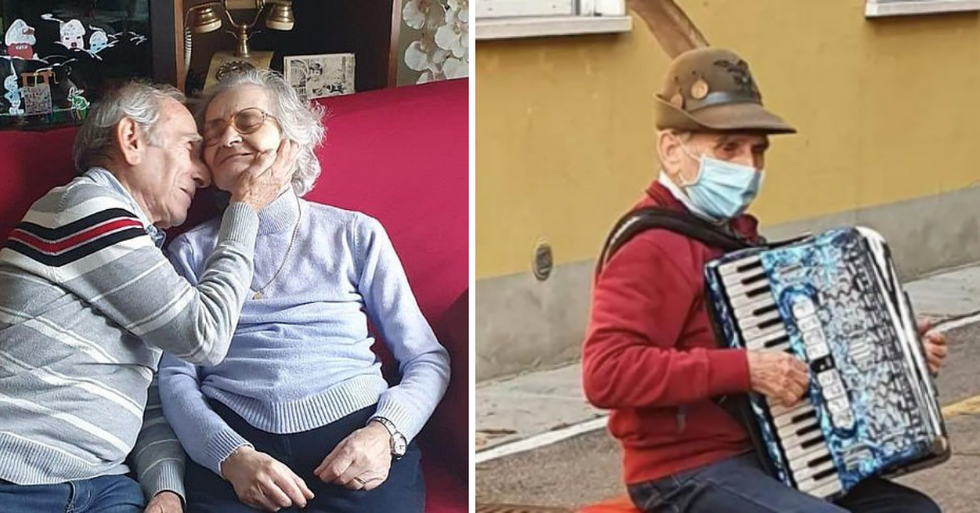 Man Serenades Wife Of 47 Years From The Street To Comfort Her During Final Days