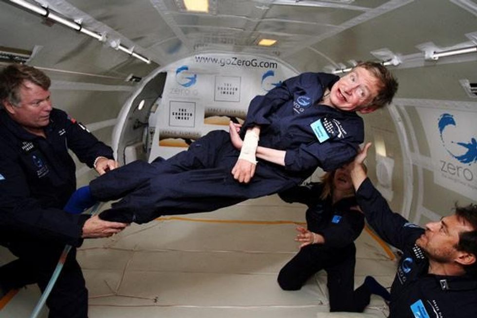 Stephen hawking in space