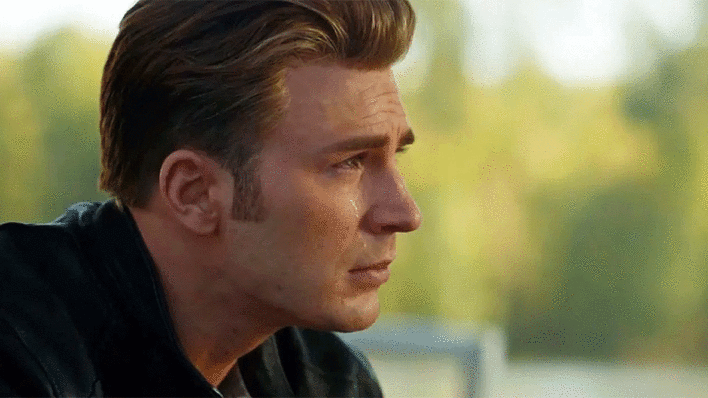 Steve Rogers crying in Avengers: Endgame