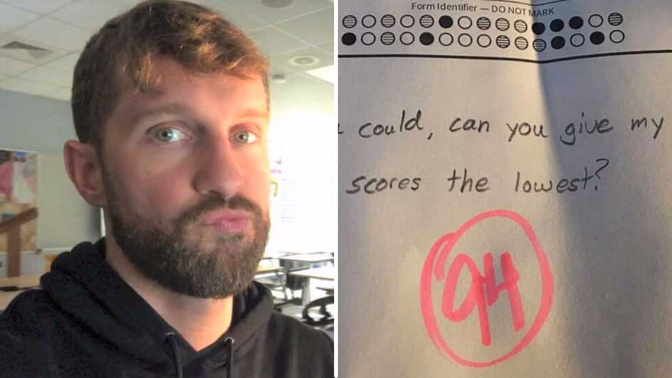 Teacher Gives a History Test - Finds a Surprising Request at the Bottom of a Straight A+ Student’s Paper