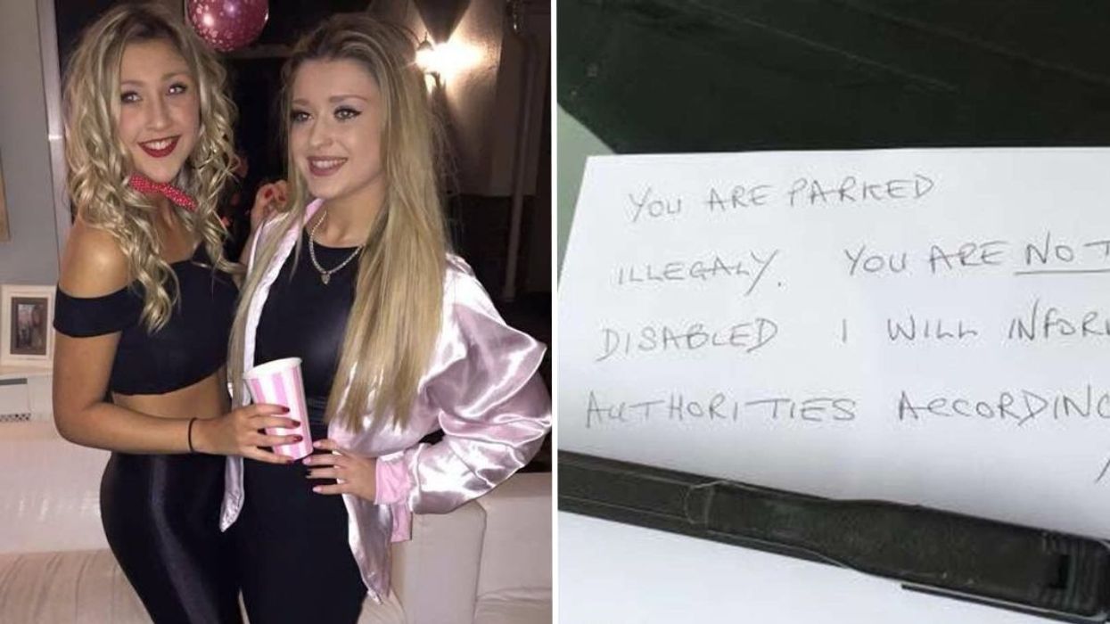 Teen Hairdresser Leaves the Pub With Her Friends Finds an Angry Note Shaming Her for Parking in a Disabled Spot