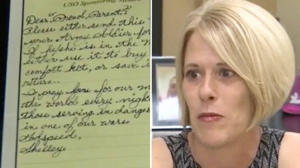 Proud Military Mom Leaves Work for the Day - Finds a Note From a Stranger That Brings Her to Tears
