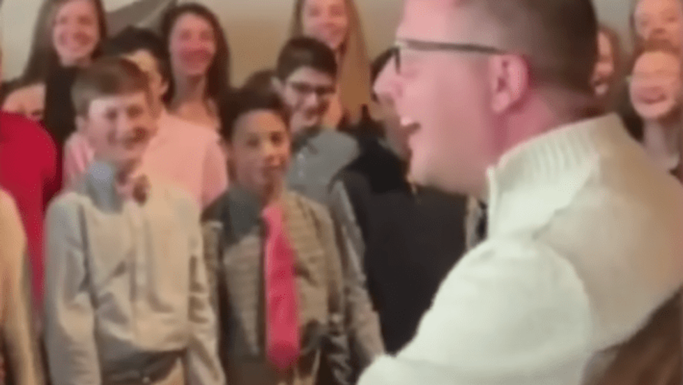 students and their teacher