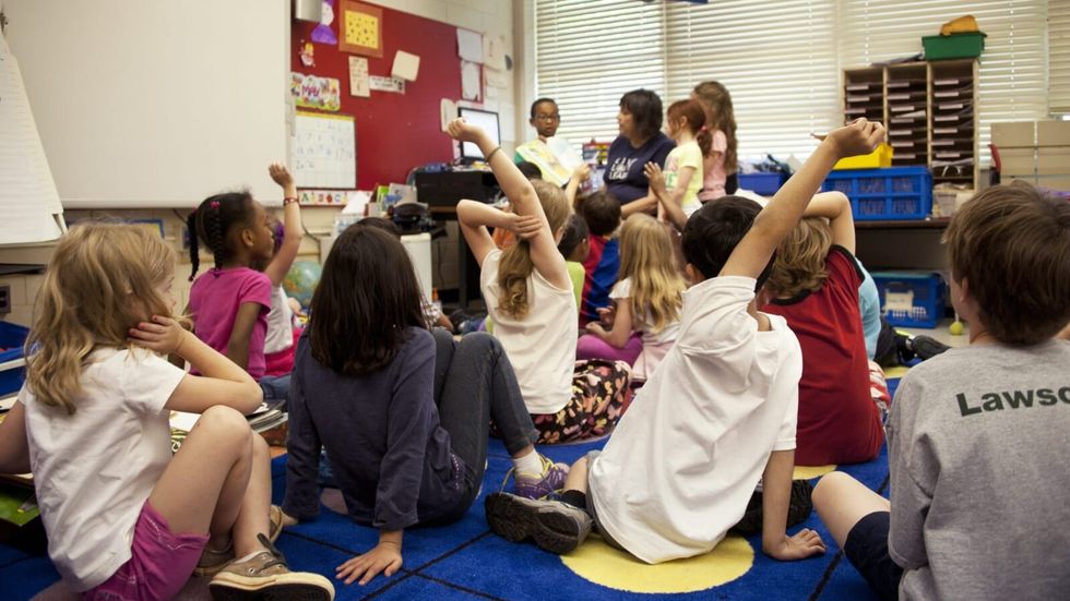students in a classroom