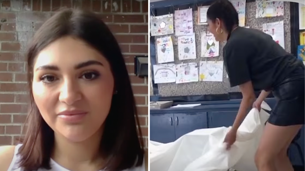 Teacher Shows Students a Mystery Package Covered With a Sheet - What They Find Under It Makes Them Cry