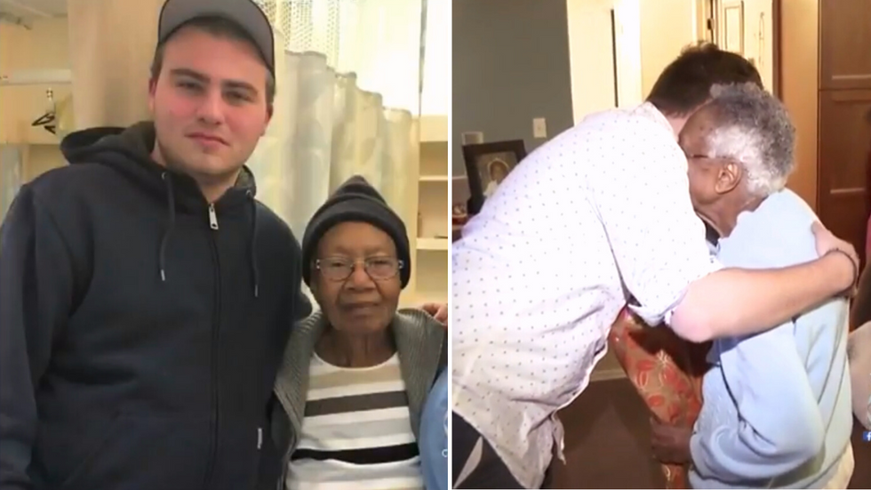Alert Teen Stops Everything To Help Confused and Shaking 87-Year-Old Get Back Home
