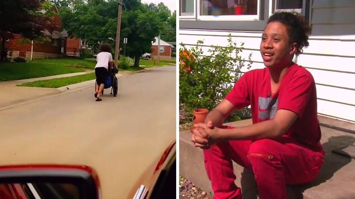 Teen Steps In After Nobody Stopped To Help Old Man In Wheelchair Escape an Incoming Tornado