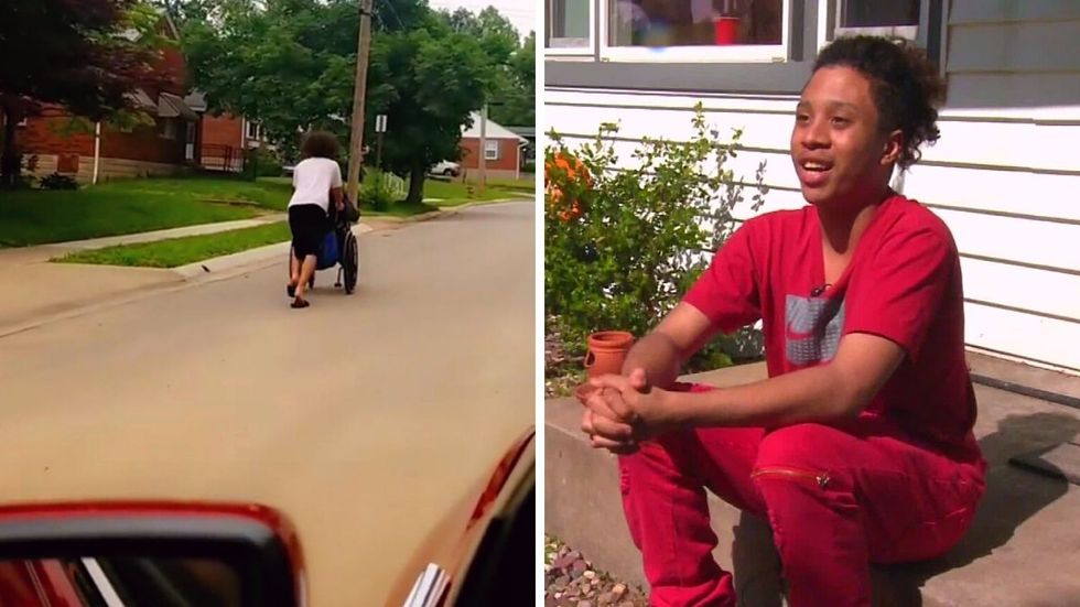 Teen Steps In After Nobody Stopped To Help Old Man In Wheelchair Escape an Incoming Tornado