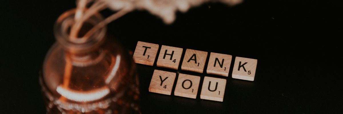 thank you spelled out