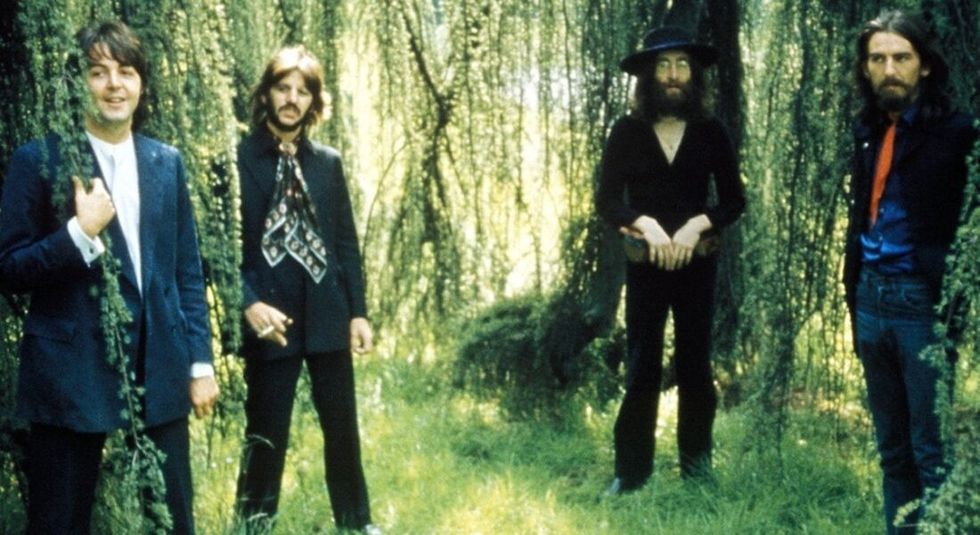 The Beatles in one of their last photos together with Paul McCartney, John Lennon, Ringo Starr, George Harrison