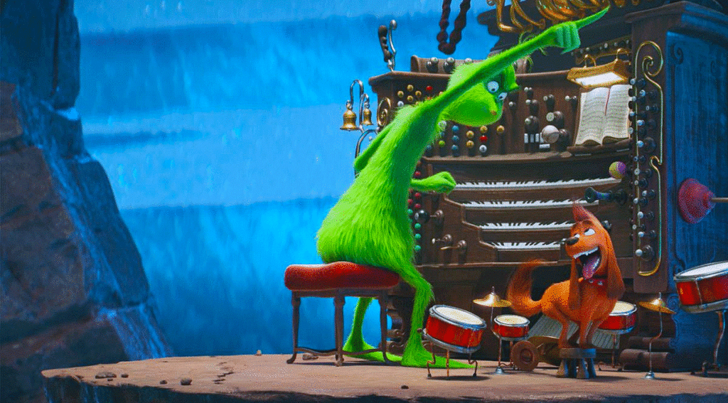 The Grinch and Max in The Grinch (2018)