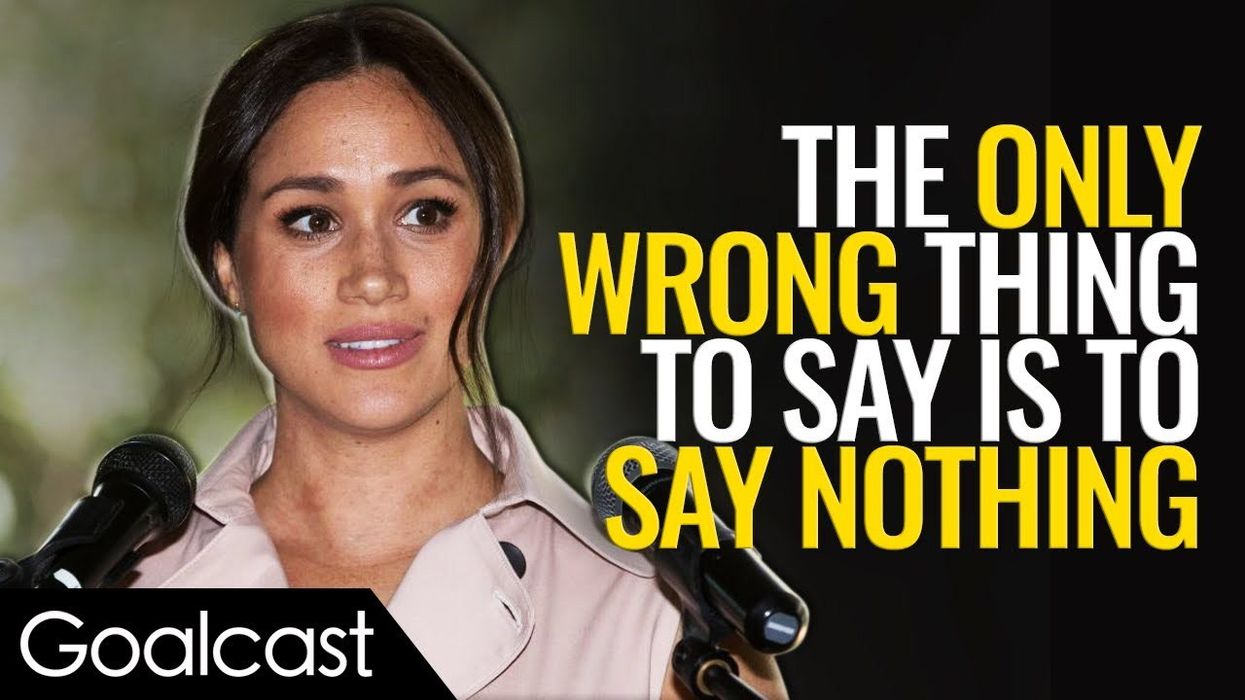 The Only Wrong Thing To Say Is To Say Nothing | Meghan Markle Inspirational Speech