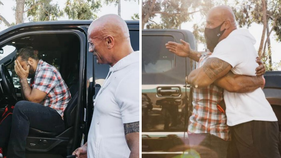 'The Rock' Surprises Veteran Who Puts Everyone Else First By Giving Him His Own Truck
