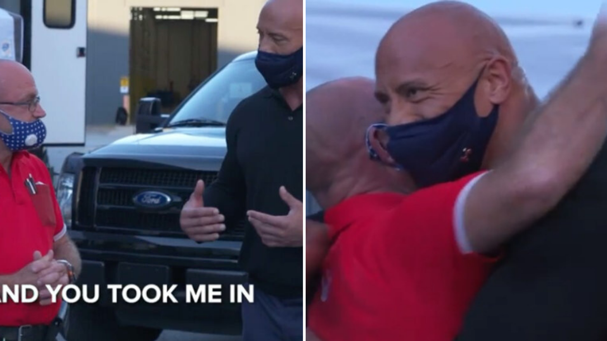 'The Rock' Surprises Man Who Took Him In When He Was Homeless With A $30K Truck