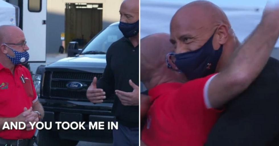 'The Rock' Surprises Man Who Took Him In When He Was Homeless With A $30K Truck