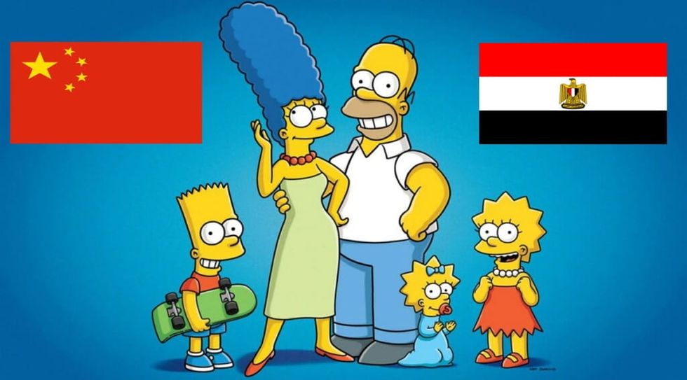 The simpsons in china and egypt 1024x567
