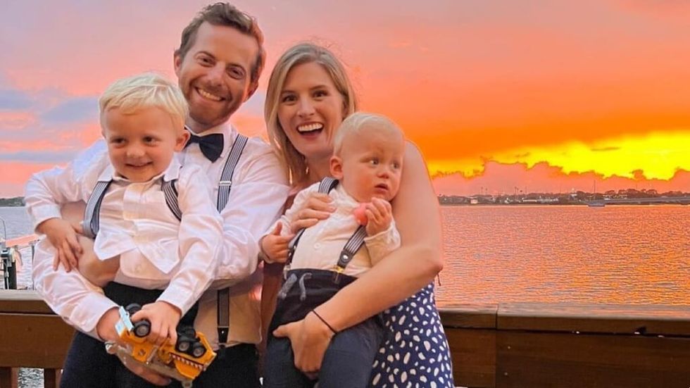 The Try Guys' Ned Fulmer with wife Ariel Fulmer and children