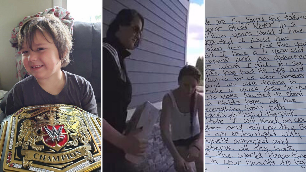 Thieves Find Out They Stole From a Sick Child - Immediately Send a 4 Page Apology Letter