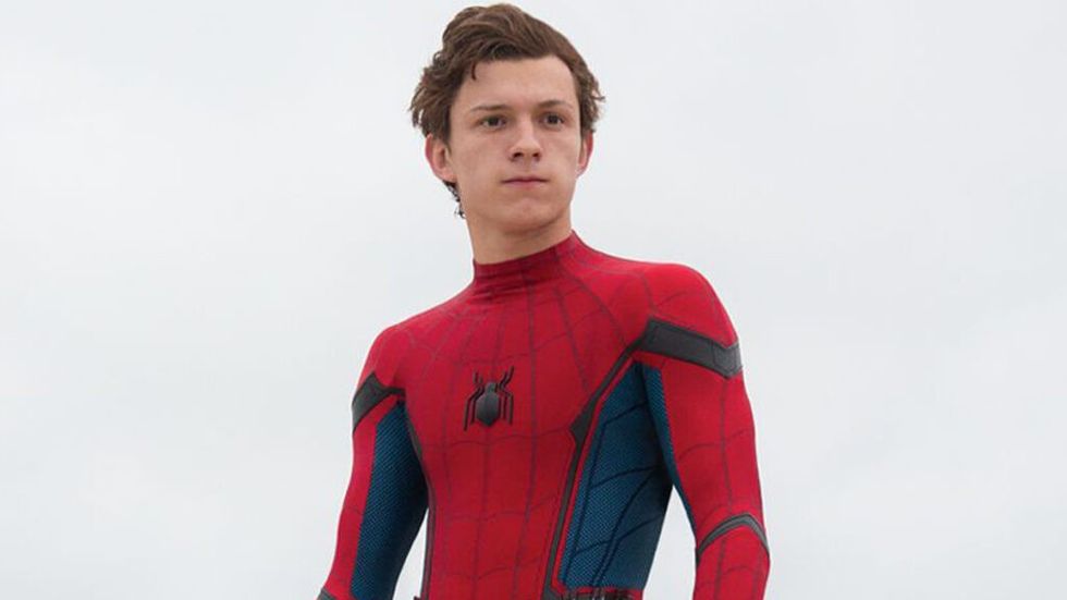 Tom Holland as Spider-Man in Homecoming