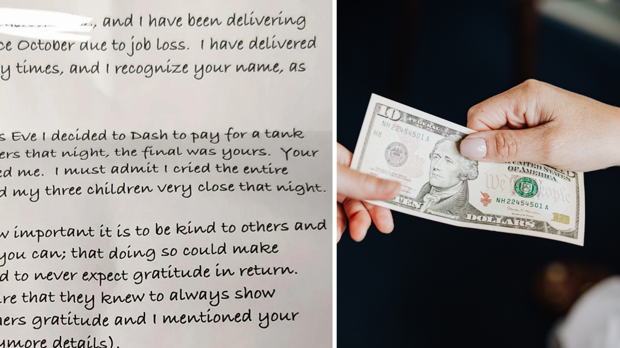 DoorDash Driver Delivers Woman’s Order at Her House - But It Comes With a Note She Wasn’t Expecting