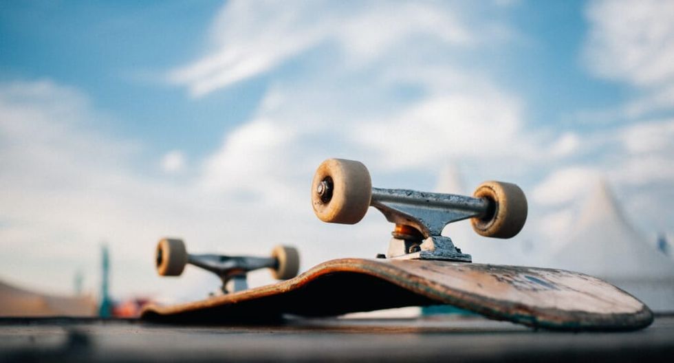 upside down skateboard