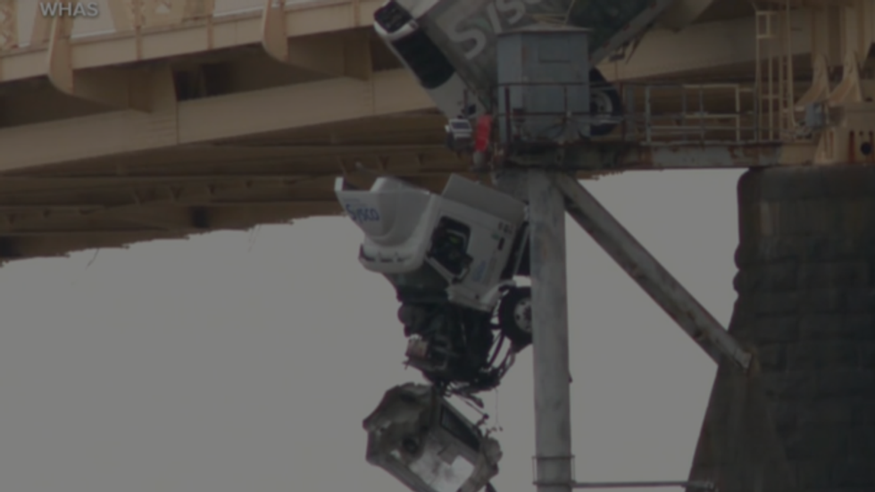 vehicle accident on a bridge