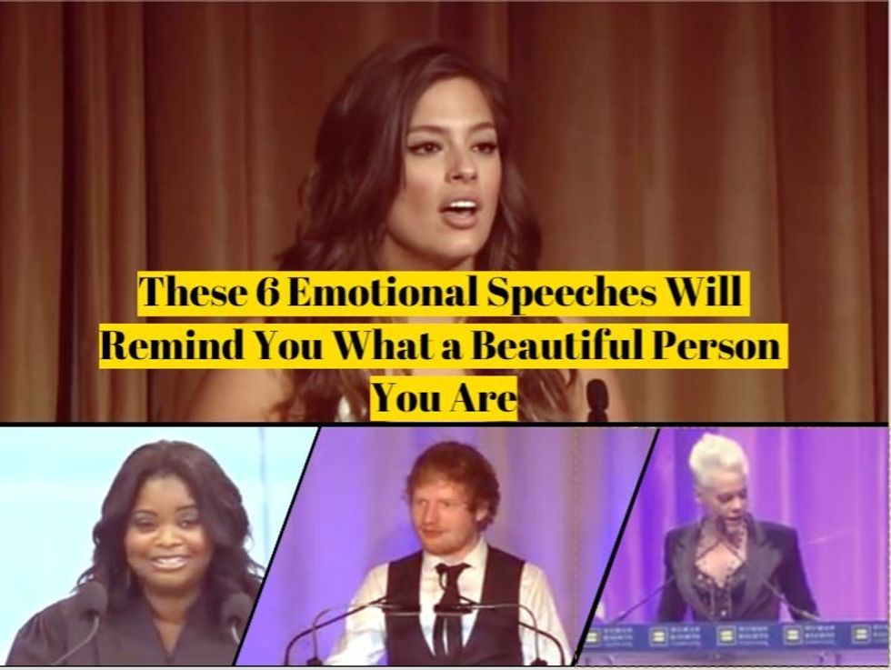 These 6 Emotional Speeches Will Remind You What a Beautiful Person You Are