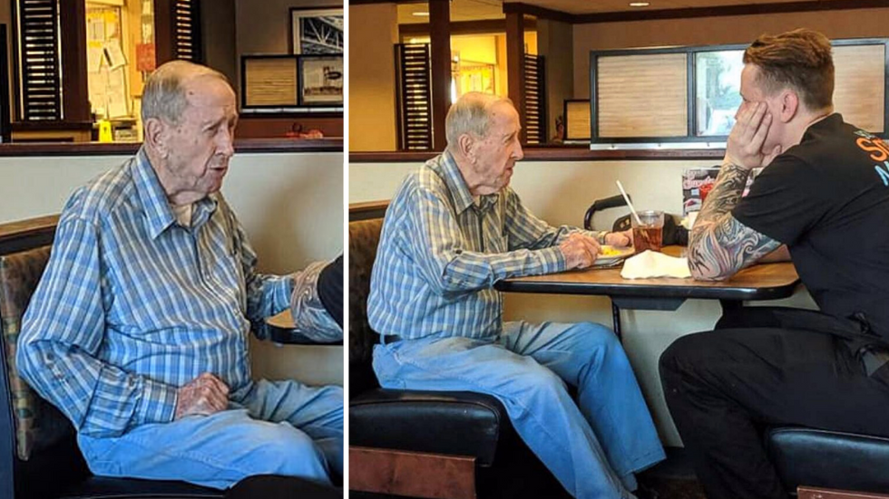 Waiter Causes Elderly Customer to Break Down in Tears in Heartwarming Viral Video