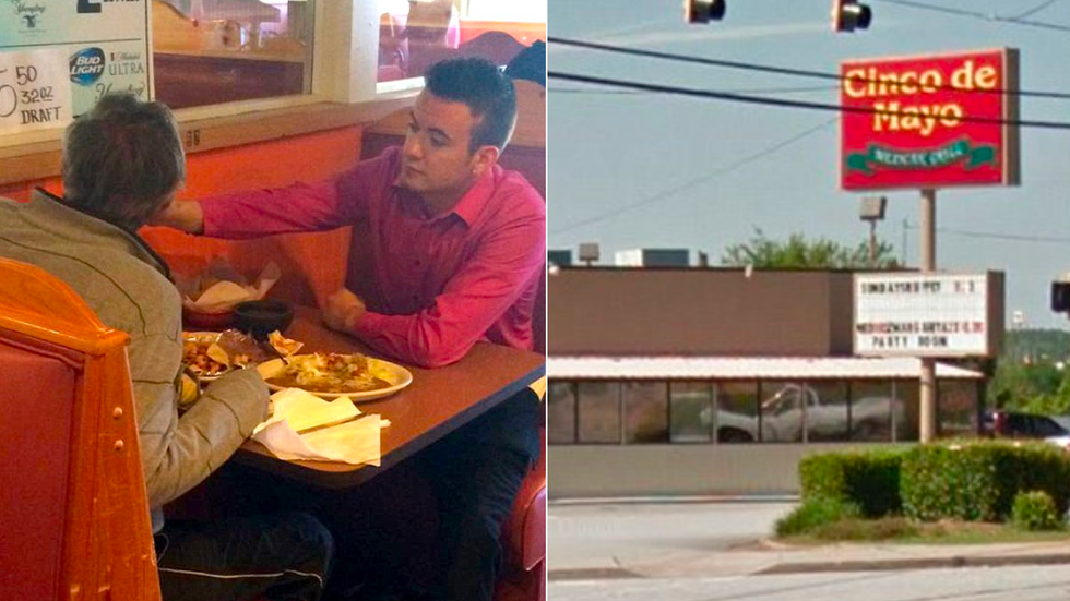 Waiter Seen Feeding a Man With No Hands — His Kindness Has Touched the Whole World