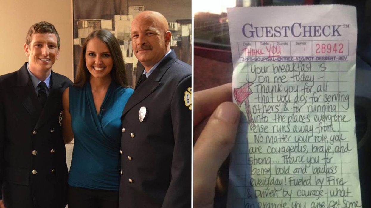 Waitress Hands Exhausted Firefighters a Note After Paying for Their Meal - Little Did She Know What Was Going to Happen