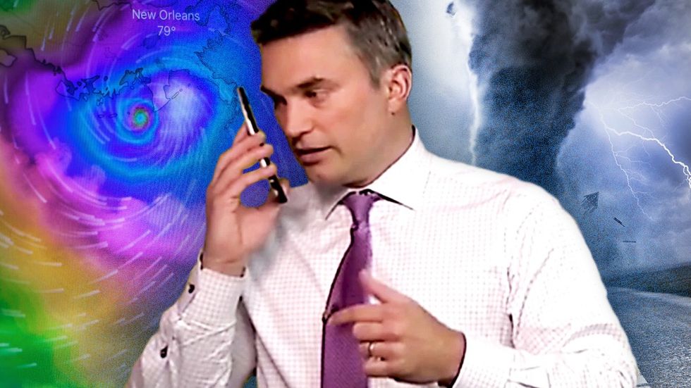 Weatherman Sees a Tornado Heading For His House While on Air - And Does the Improbable