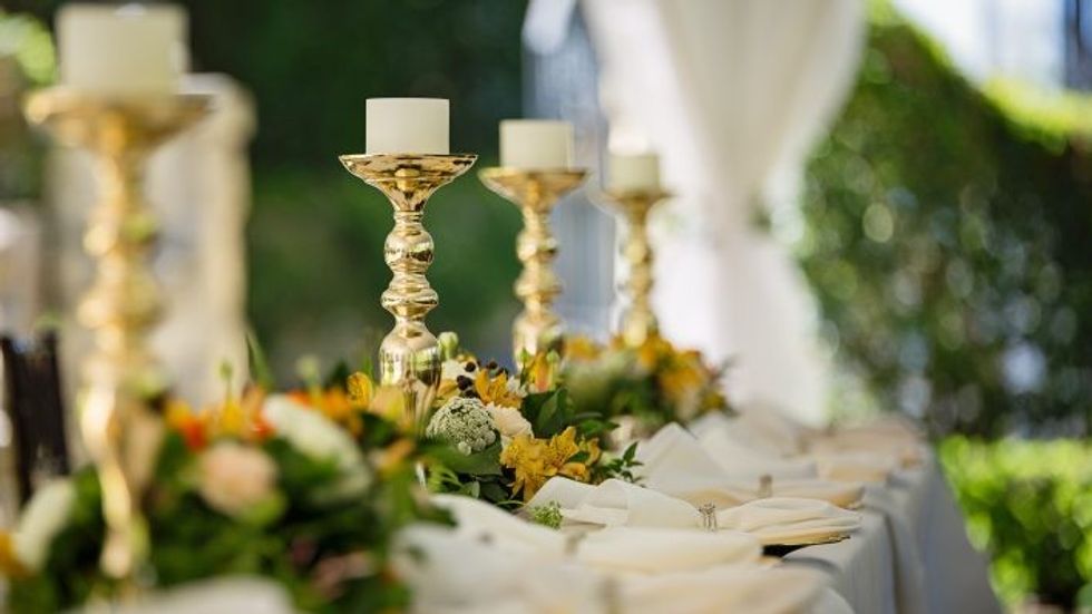 wedding dinner table