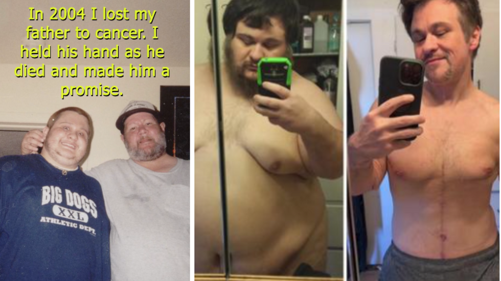 Man Looks Unrecognizable After Losing Nearly 300 LBS in Remarkable Weight Loss Journey That He Credits to His Late Father