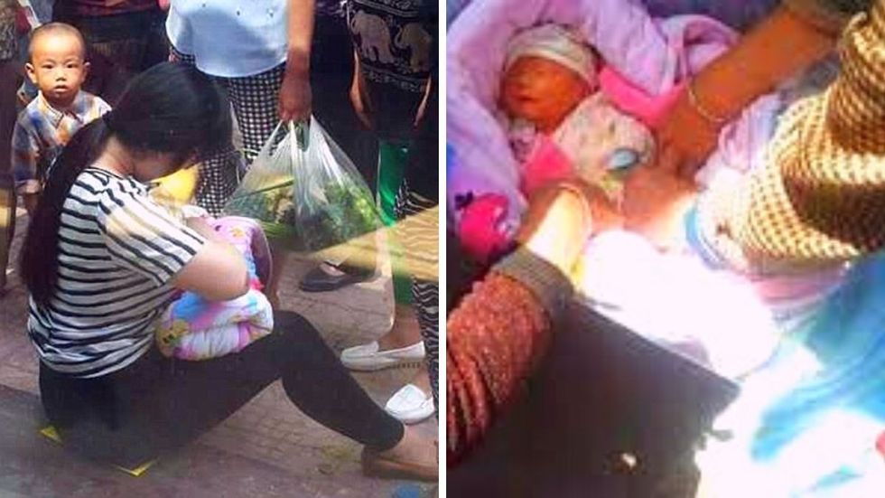 Woman Breastfeeds Baby Found Abandoned In A Box, Teaches Us a Powerful Lesson in Compassion