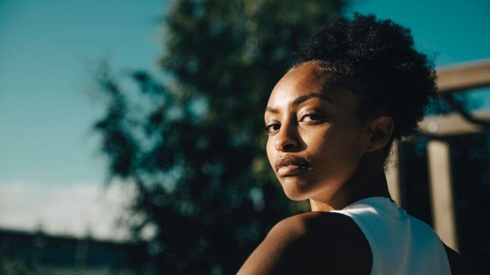 woman deep in thought