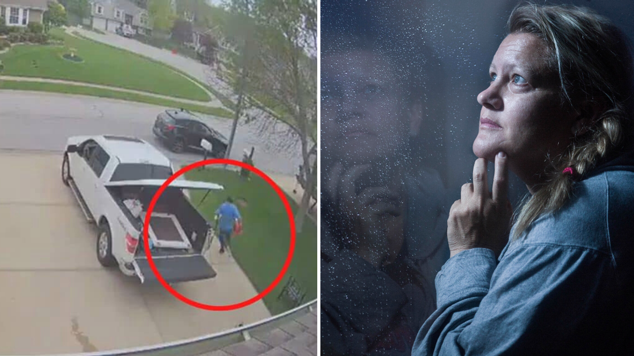 Woman Notices Thief Steal From Her Garage - Leaves a Surprising Gift for Him at Her Door Step