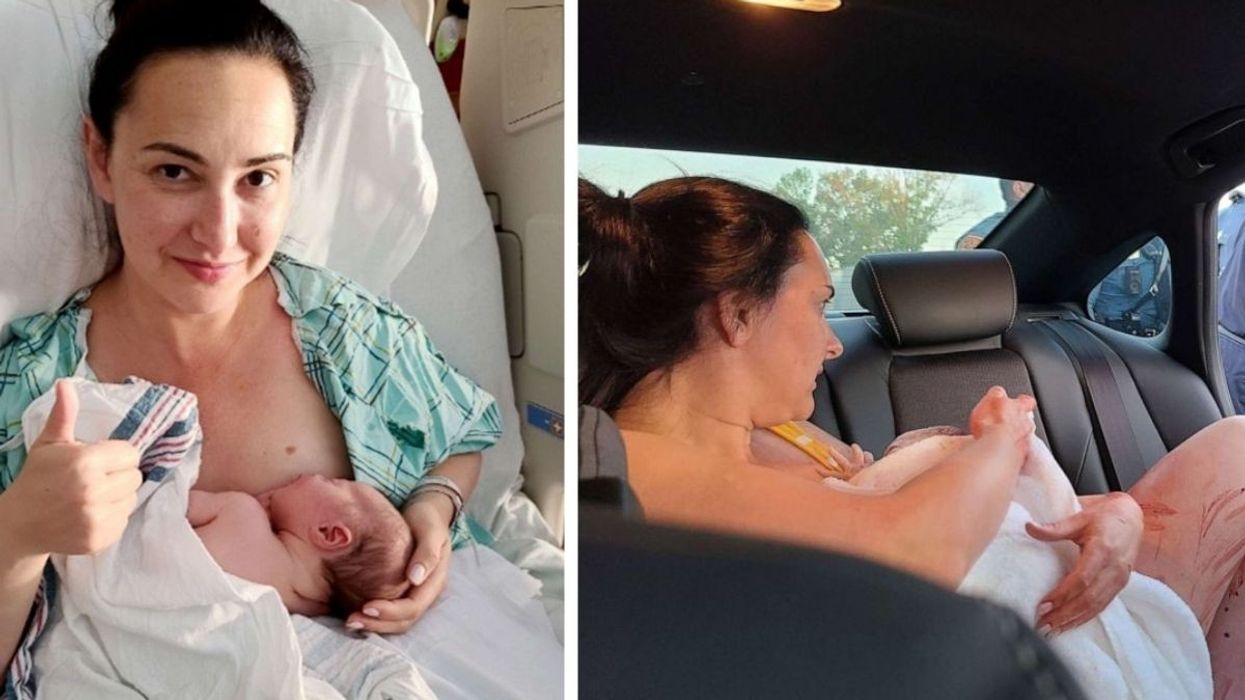 Woman Trusts Her Instincts And Delivers Her Own Baby Inside of a Car