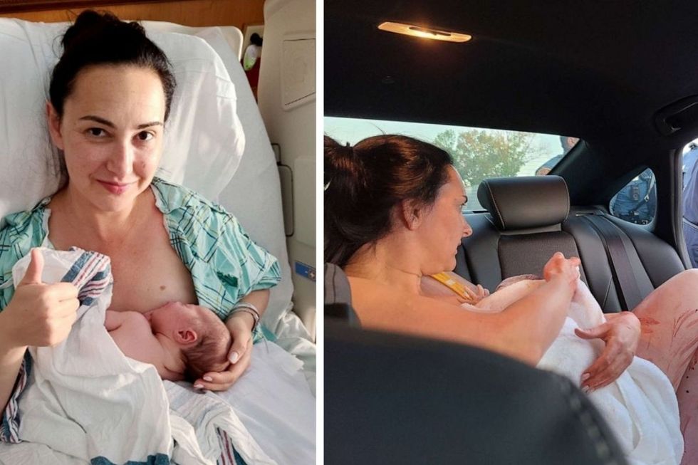Woman Trusts Her Instincts And Delivers Her Own Baby Inside of a Car