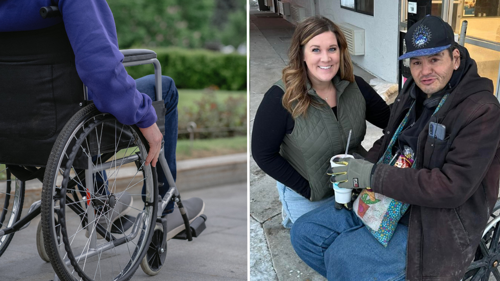 Couple Notices Homeless Man in Wheelchair Struggling to Get Up a Hill - They Didnt Know Their Next Move Would Change His Life